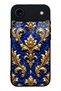 iPhone 17 Air Royal Sapphire Baroque Design Glossy Phone Case