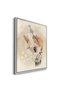 Cute Child in Rabbit Costume Kids Wall Art | Portrait Framed Canvas Print | Luxury Modern Decor for Kids Room - 3