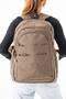 Luxury Crinkle Fabric High School and Middle School School Backpack with Monkey Keychain Gift King Size (Let My Bag Come with Me) - 4