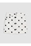 Ecru High Waist Polka Dot Mini Jean Skirt