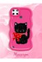 Realme C21Y Compatible Case Camera Protector Red Silicone Couple Phone Case Cat Pattern - 2