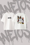 Breaking Bad Gta Design Back Printed Cotton White Oversize T-Shirt