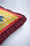 Flower Colorful Floral Fringe Pillowcase - Spring Bohemian Yellow Red Burgundy Tassel Throw Pillow Cover - 8