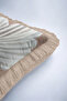 Modern Floral Patterned Elegant Fringed Pillowcase - Floral Bohemian Mink Cream Tassel Throw Pillow Cover - 8