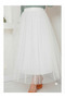 Stylish Tulle Skirt with Lining - 3
