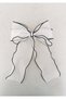 Vintage White Organza Bow Automatic Buckle 17X23 cm