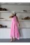 Women's Ruffled Long Bohemian Dress - 5