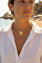 Güneş Model Gold Color Choker Women's Necklace - - 2