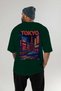 Tokyo Japan Green Oversize Country City Back Printed Unisex T-Shirt 100% Cotton Premium - 5