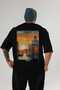 Venice Italy 2 Black Oversize Country City Back Printed Unisex T-Shirt 100% Cotton Premium - 2