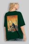 Istanbul Turkey 4 Green Oversize Country City Back Printed Unisex T-Shirt 100% Cotton Premium - 4