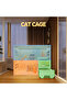 3 Tier Cat Cages Transparent Cat Enclosures with Enclosed Litter Box Easy to Assemble for 1-3 Cats - 6