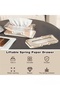 1 Abs Spring Lift Tissue Box Holder Non Slip Base Wide Opening Modern Countertop - 3