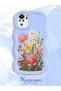 Redmi Note 10 4g Compatible Case Camera Protector Blue Silicone Couple Phone Case Floral Pattern - 2