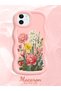 iPhone 11 Compatible Case Camera Protector Pink Silicone Couple Phone Case Floral Pattern - 2