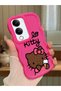 Vivo Y19S Compatible Case Camera Protector Red Silicone Couple Phone Case Kitty Pattern