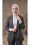 Women's White Hijab Turtleneck - Turtleneck Long Sleeve Badi - Half Turtleneck - 4