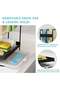 Kitchen Sponge Holder with Dishcloth Drying Rack Kitchen Sink Caddy Organizer with Drain Pan Kitchen Rag Stand for Kitchen Dish Supplies Storage Rack Draining Rack（Black） - 3