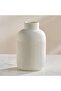Roa Ceramic Ribbed Decor Vase 12.5x12.5x20cm - Beige - 2