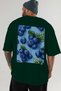 Blueberry 2 Oversize Back Printed Green T-Shirt Unisex 100% Cotton Premium Design Streetwear - 6