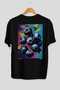 Blueberry Oversize Back Printed Black T-Shirt Unisex 100% Cotton Premium Design Streetwear
