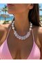 Pink Pearl Bohemian Necklace Non-Tarnish Summer Season Bikini Necklace Combination Necklace