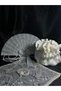 Premium Luxury Bridal Bag with Pearls, Bridal Fan and Albanian Handkerchief - 2