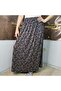 Elastic Waist Patterned Medium Thickness Combed Cotton Fabric Maxi Length Mother's Skirt, Prayer Skirt Size 38 100 kg - 6