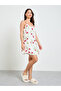 White Strappy Tulip Print Nightdress - 2