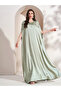 Women'S Embellished Round Neck Batwing Sleeve Maxi Dress - 2