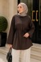 Women's Hijab Cupra Shirt with Tie Detail
