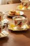 Porcelain 90 ml Footed Cup Set of 6 Mustard Spring Breeze