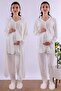 Prenatal and Postnatal Long Robe Maternity Pajama Set Effortt