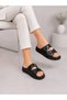 Women's Orthopedic Slippers with Anatomical Sole and Cross Straps, Comfortable Daily Summer Slippers with Stylish Buckle Detail - 3
