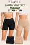 Women's Bamboo Regular Waist Thin Stitched Long Leg Mini Tights 2-Pack Black and Nude