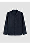 Navy Blue Regular Fit Men's Blazer Jacket - 5