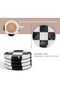 Marble Coasters Set of 4, Zebra Black & White Drink Coasters for Coffee Table, Home Décor - 2