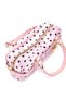 Faux Leather Women's Crossbody Bag with Key Lock Charm Hamburg Powder Polka Dot - 5