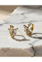 Butterfly Detailed Thin Hoop Earrings - 2