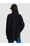Black Oversize Long Sleeve Shirt 50328628-Vr046 - 6