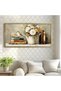 Signtouch Vintage Still Life Canvas Wall Art 60x120 cm With Outer Frame for Office Decor - 3