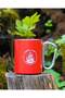 Stainless Steel Mug with Carabiner Red Out-1850-Red