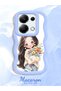 Poco M6 Pro 4g Compatible Case Camera Protector Blue Silicone Couple Phone Case Girl Pattern - 2