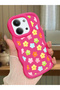 Redmi 15C 4g Compatible Case with Camera Protection Red Silicone Couple Phone Case with Floral Pattern