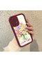 Samsung Galaxy A52 5g Compatible Case Camera Protector Burgundy Silicone Couple Phone Case Floral Pattern - 2