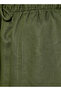Wide Leg Flexi Waist Cut and Sew Linen Blend Pants - 2