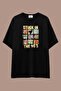 90's Vibe Series Loose Fit T-Shirt |   Unisex 100% Cotton Black & White Printed Custom Design Tee