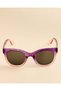 Girls Purple And Pink Wayfarer Sunglasses