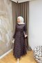 Women's Stoned and Floral Special Occasion Evening Dress - 2