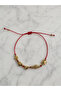 Gold Clover Heart Star Fish Turtle Figured Red String Lucky Bracelet Adjustable Non-Tarnish - 4